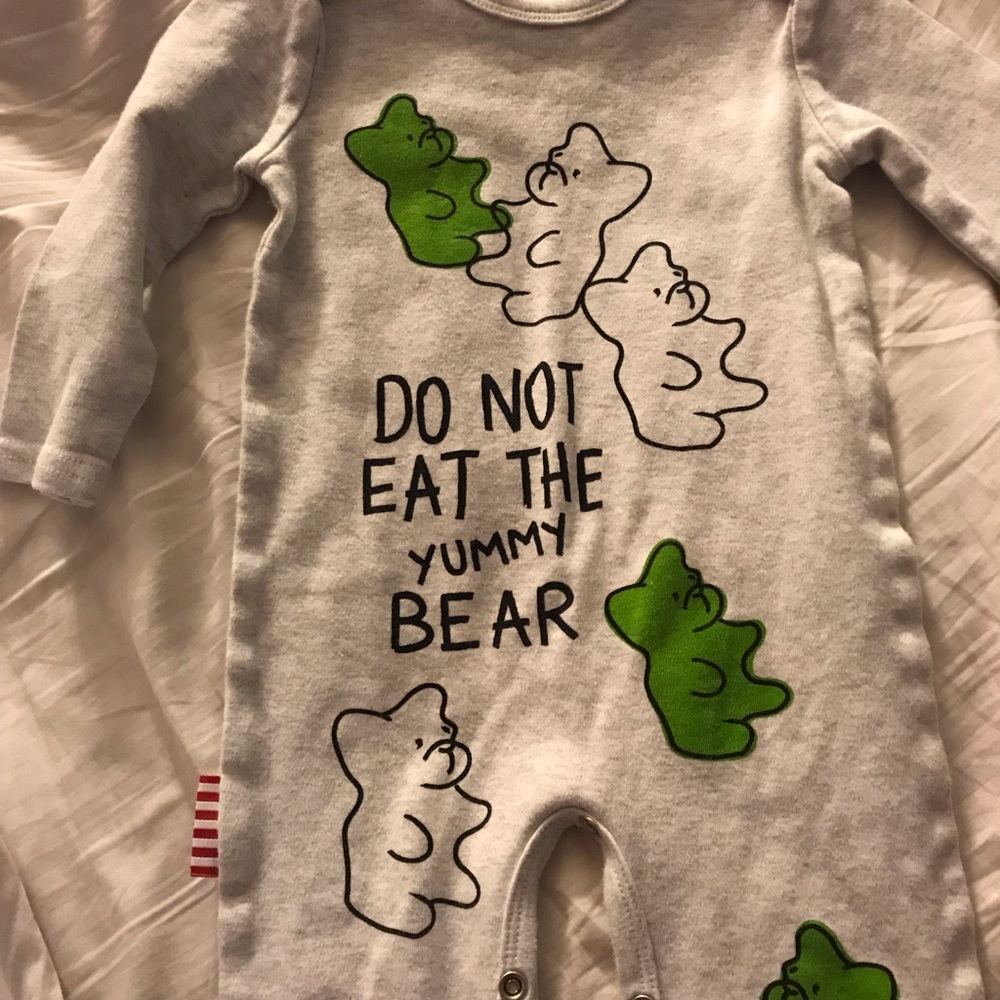 New gummy bear long sleeve onesie
